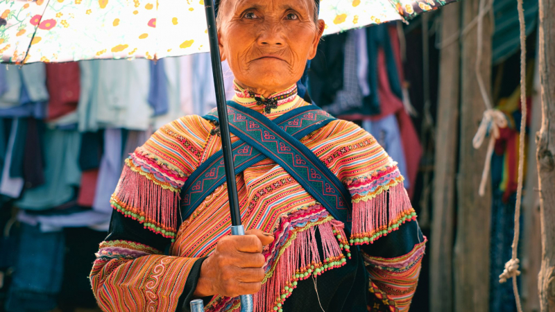 Can Cau Market, One Of The Few Markets That Keeps The Natural Wild Features Of Highland Ethnic People