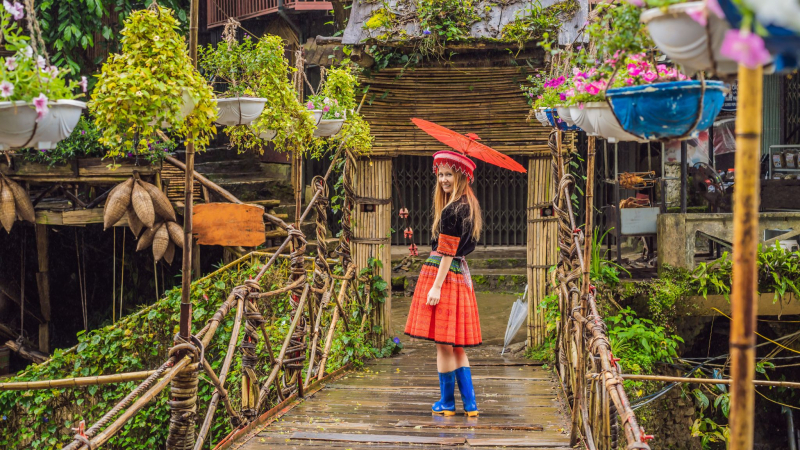 Admire The Majestic Beauty Of Cat Cat Waterfall
