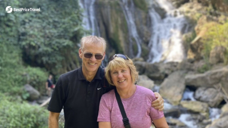 Day 1 A Senior Couple Enjoy The View At Silver Waterfall