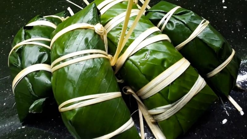 Day 1 Banh Chung Gu Specialty Of Tay Ethnic