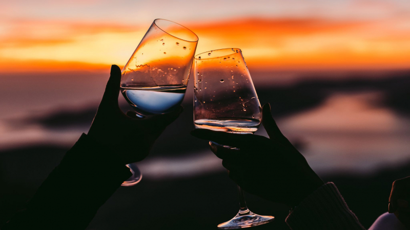 Have Yourself A Glass Of Wine On The Boat's Deck