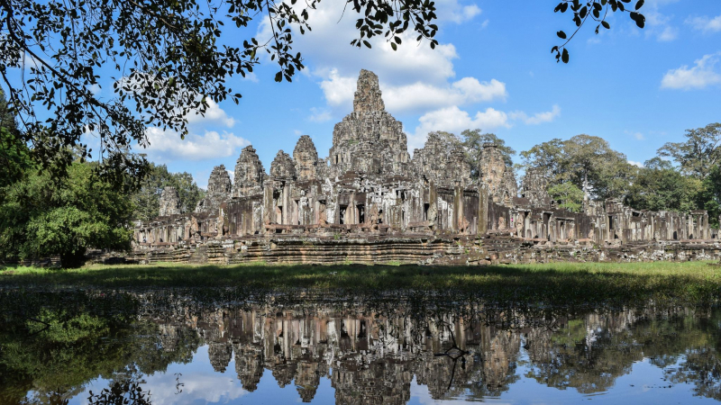 Explore Ancient Ruins In Bayon Temple