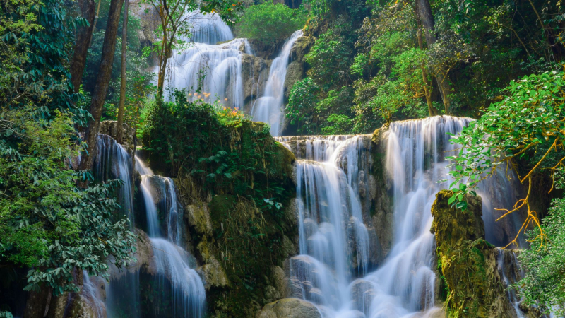 Day 3 Kuang Si Waterfall The Biggest Waterfall In The Luang Prabang