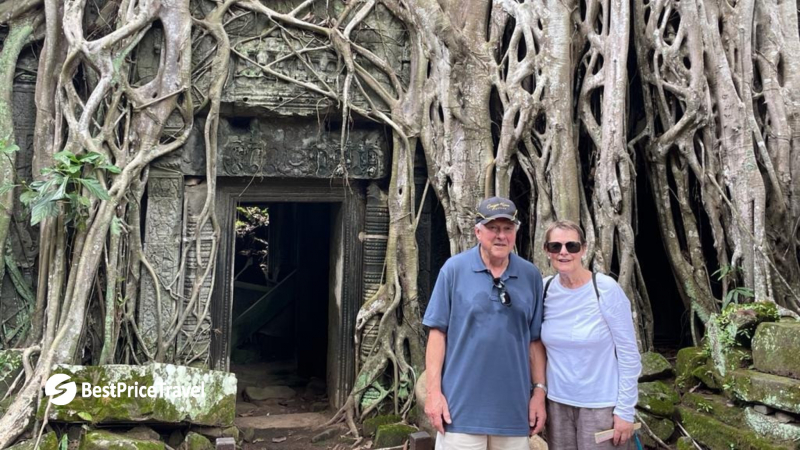 Day 2 Tourists Take Picture At Ta Prohm Temple