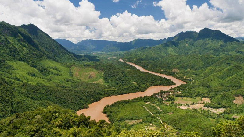 Enormous Nam Ou River