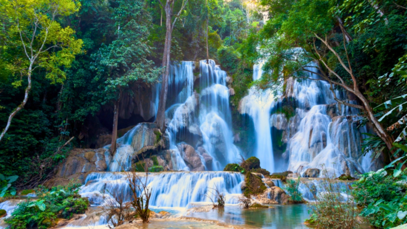 Kuang Si Waterfalls One Of The Most Amazing Waterfalls In Laos