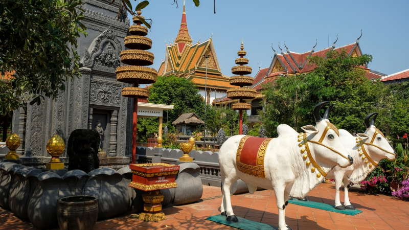 Day 3 The Lush Garden Inside Wat Preah Prom Rath