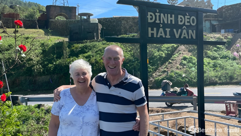 Day 10 Take A Picture At Hai Van Pass On The Way To Hue