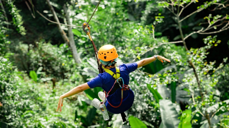 Day 9 Experience Zipline Flying At Nahm Dong Park