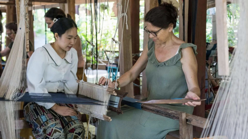 Day 3 Learn About The Weaving Process At Ock Pop Tok Living Craft Center