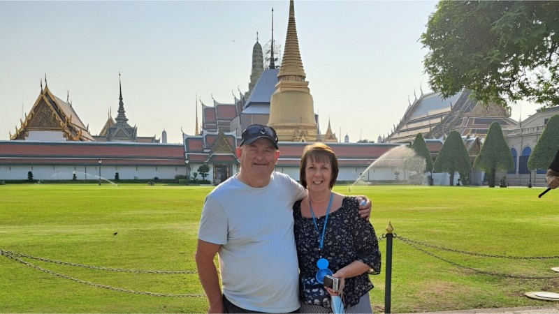 Day 2 Tourists Marveling At The Grand Palace