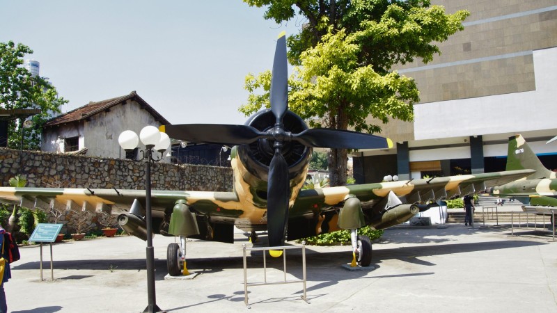 Day 11 Skyraider Fighter Plane At The War Remnants Museum