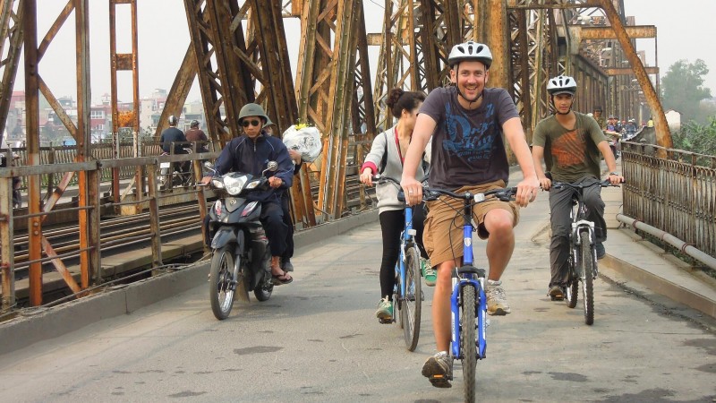 Day 2 Hop On A Bicycle Tour And Explore The Historical Long Bien Bridge