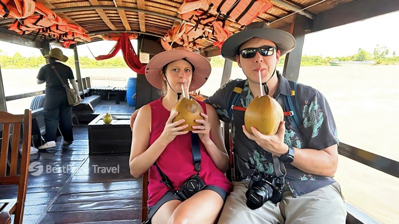 Day 10 Visit A Coconut Handicarft Workshop On A Scenic Ham Luong River Cruise