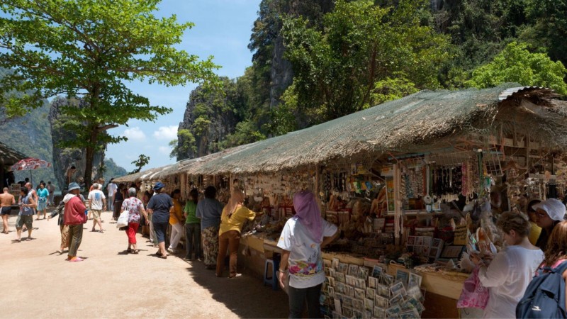 Memorable Souvenirs Are Sold On James Bond Island