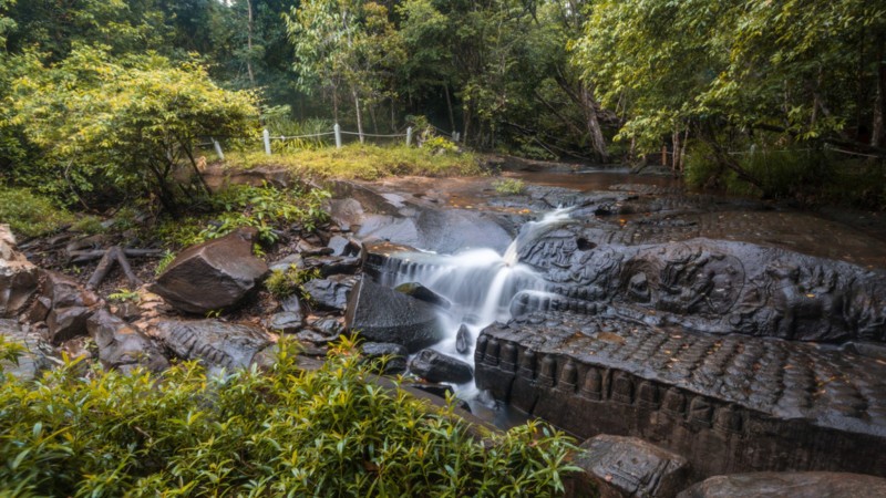 Day 11 Discover Sacred Stone Carvings Beneath The Flowing Waters Of Kbal Spean
