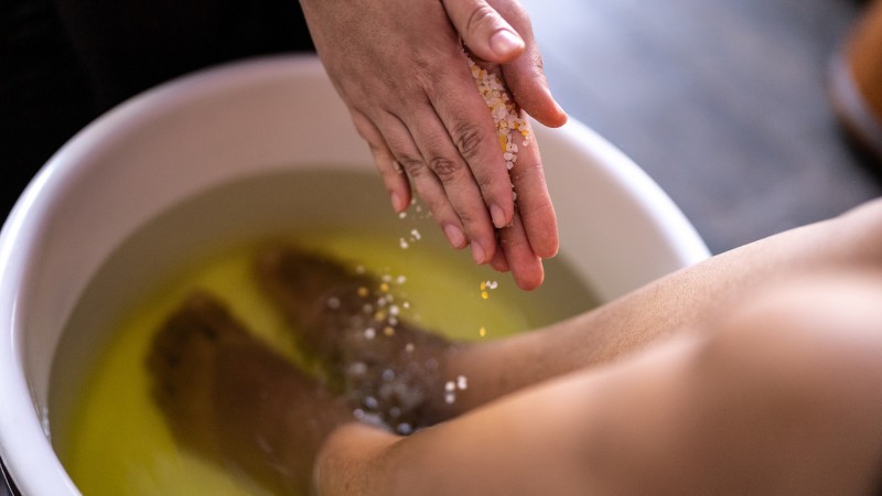 Relax With A Soothing Herbal Foot Bath Made From Fresh Garden Plants