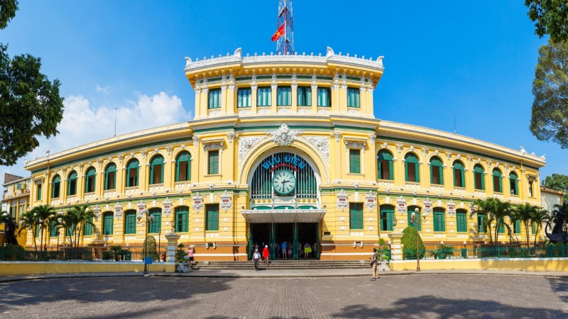Day 14 Visit Saigon Central Post Office, A Stunning French Colonial Landmark