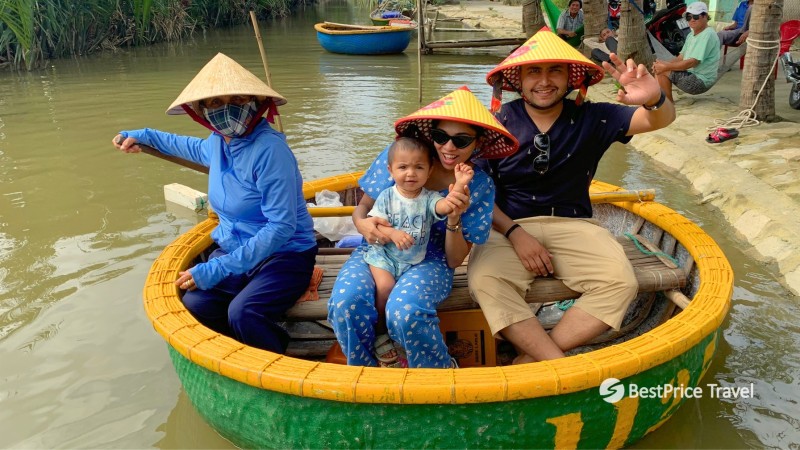 Day 8 9 Enjoy A Fun Filled Basket Boat Ride Through Hoi An's Waterways