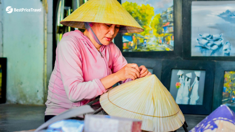Day 2 Conical Hat Making Process
