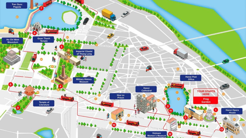 Route Map Of Sightseeing Bus
