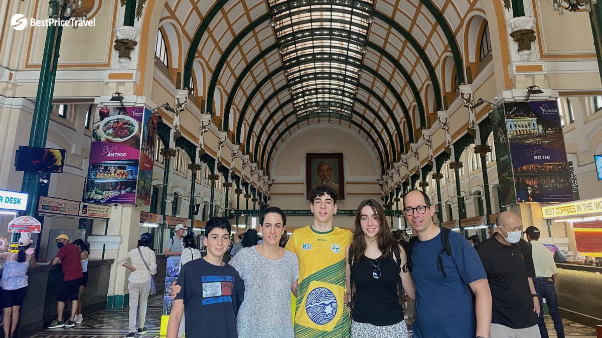 A Family Visits Saigon Post Office