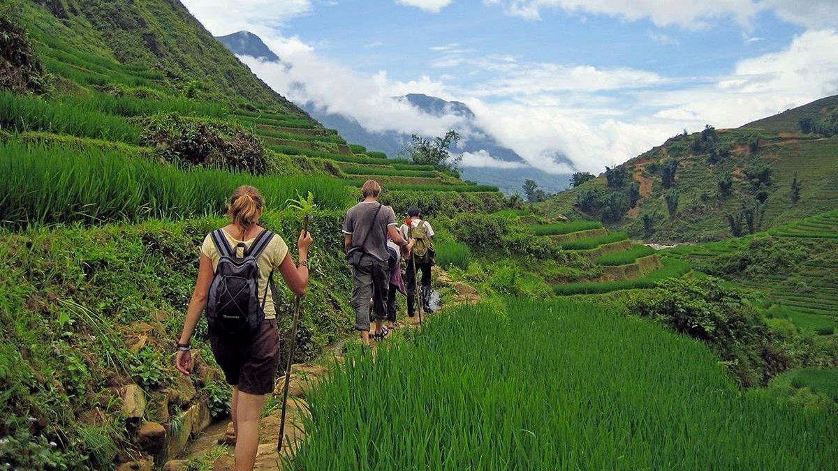 On The Way Trekking To Y Linh Ho Village