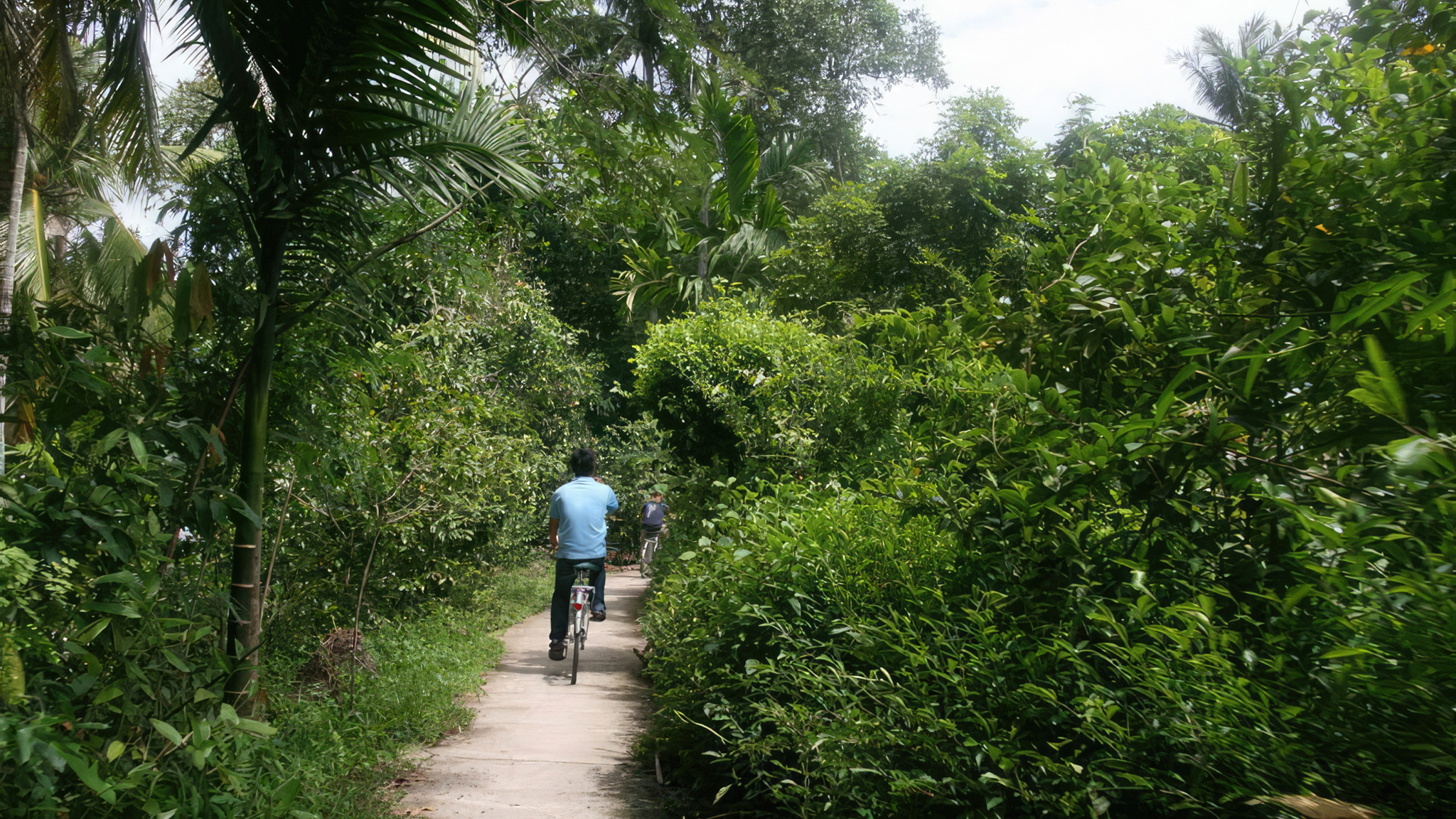 Bicycle ride on backroads