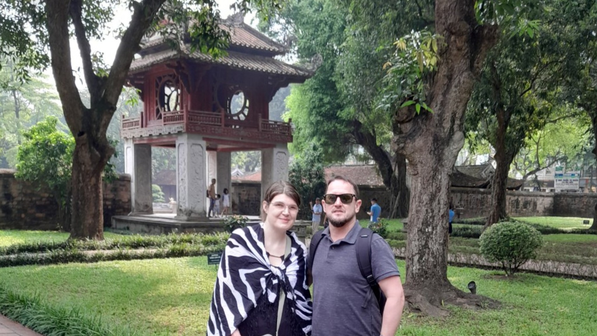 Day 2 Take Picture In Front Of The Temple Of Literature