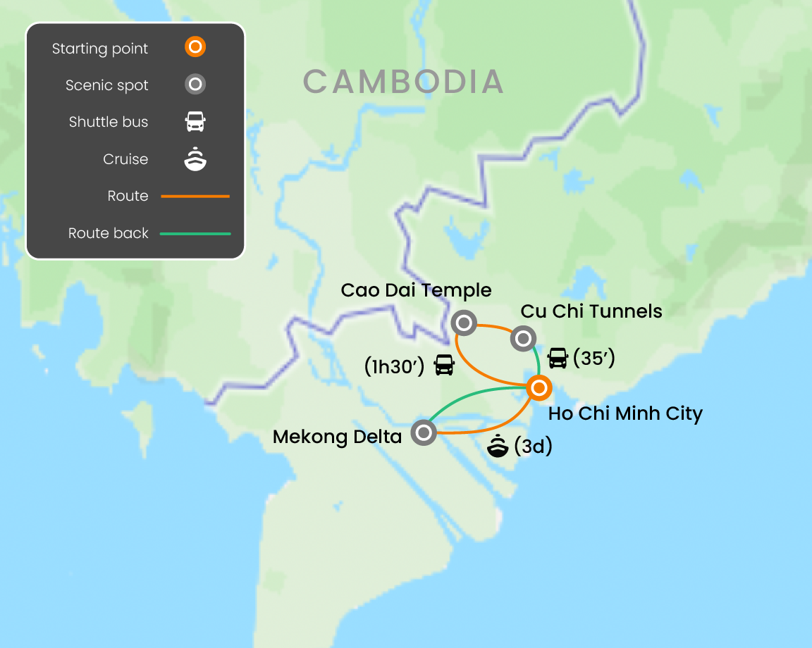 Saigon And Mekong Delta On Bassac Cruise 6 Days