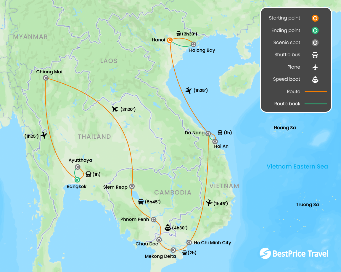 Highlights Of Vietnam, Cambodia & Thailand 3 Weeks