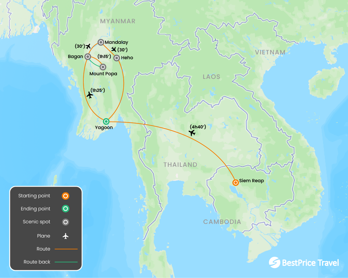 9 Highlights Of Cambodia And Myanmar 10 Days