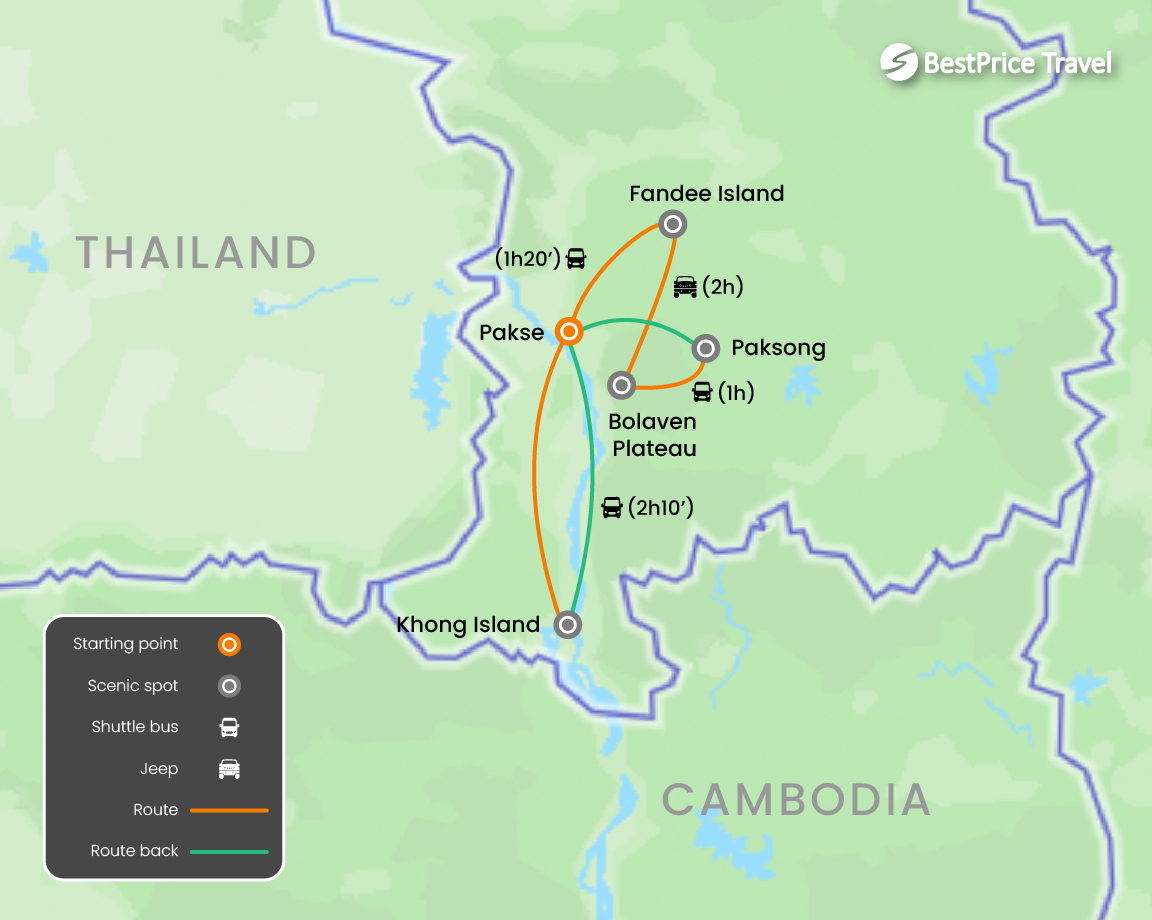 11 Southern Laos Adventure 10 Days