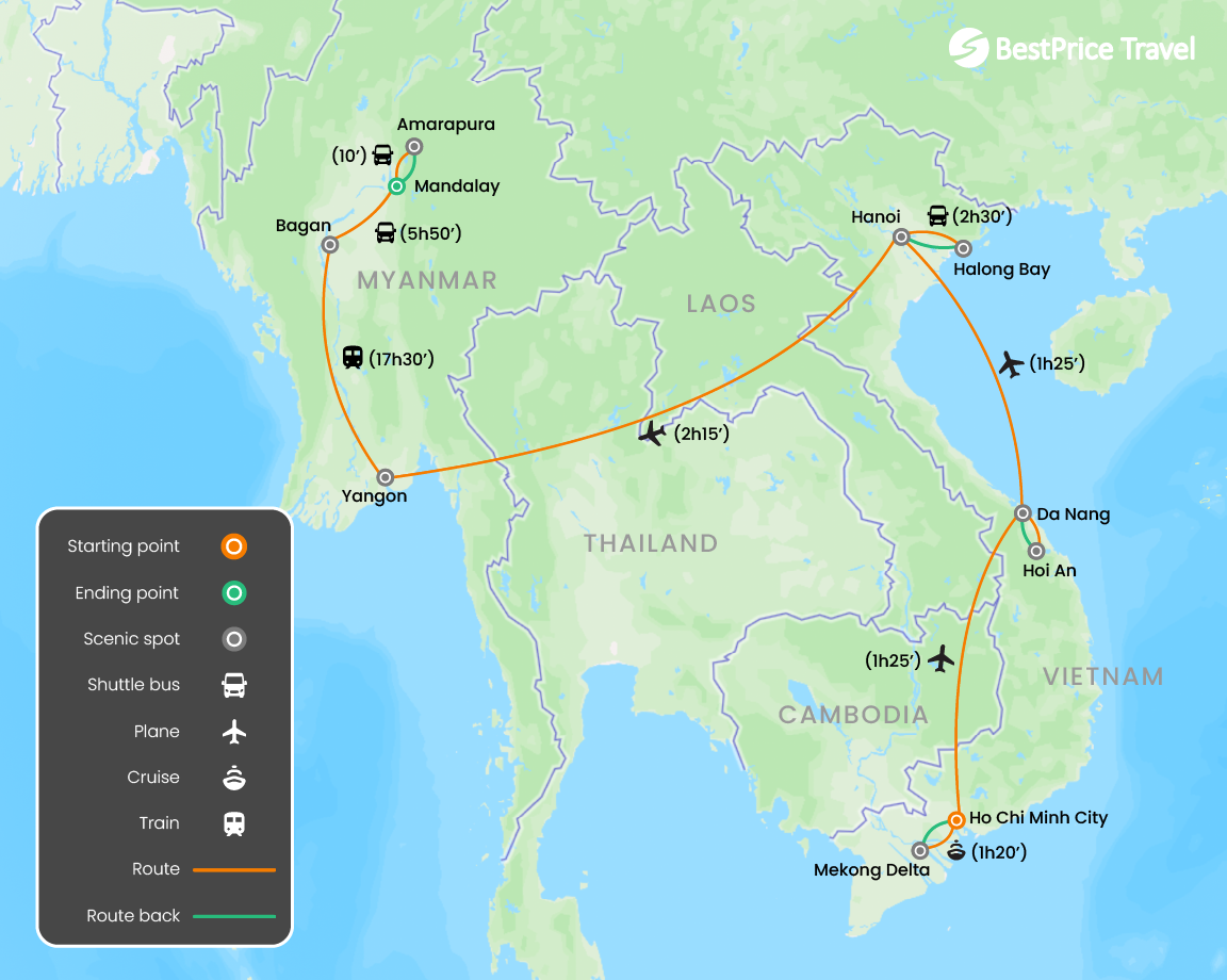 Essential Vietnam & Myanmar 15 Days