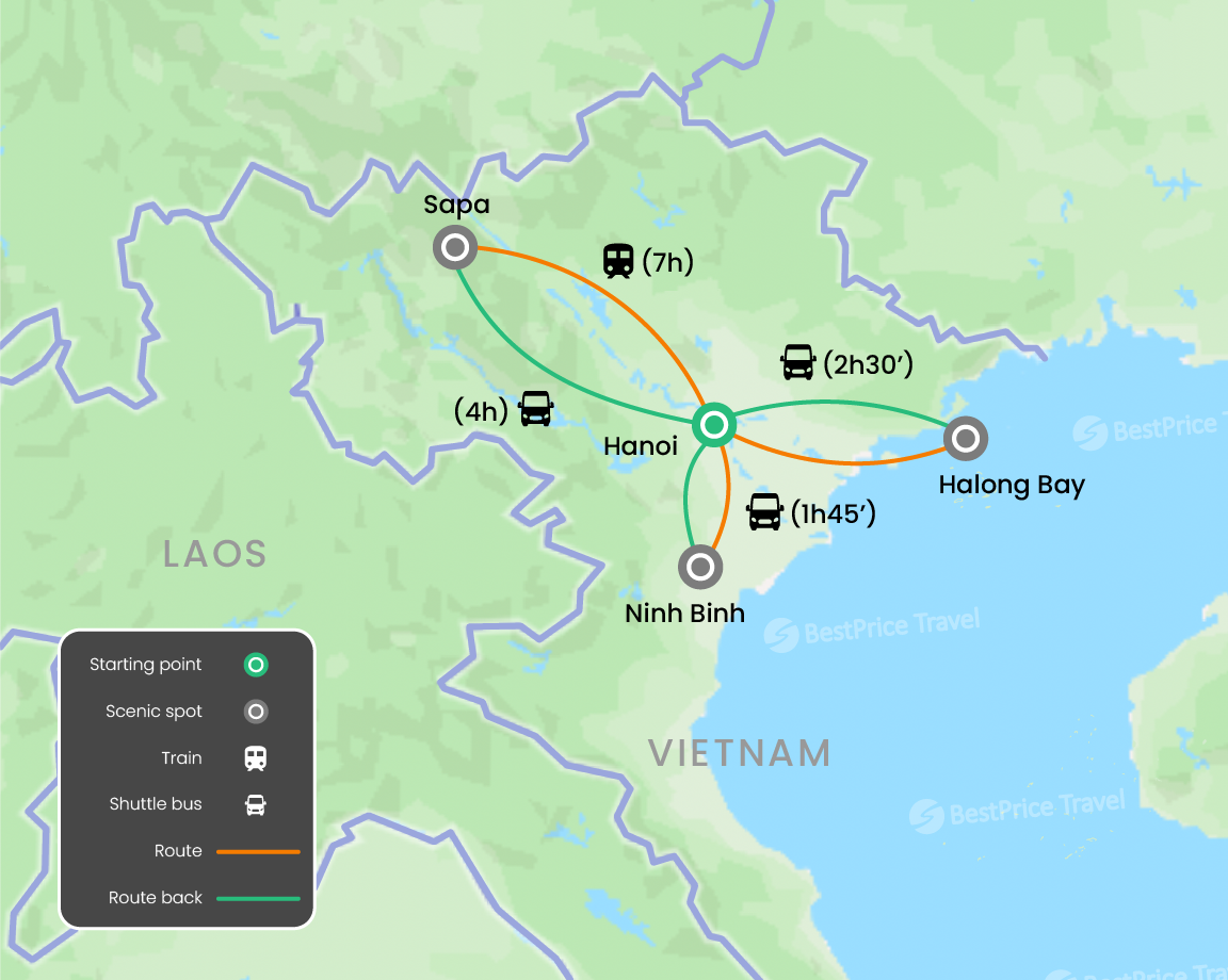 Romance Of Northern Vietnam For Couple 9 Days