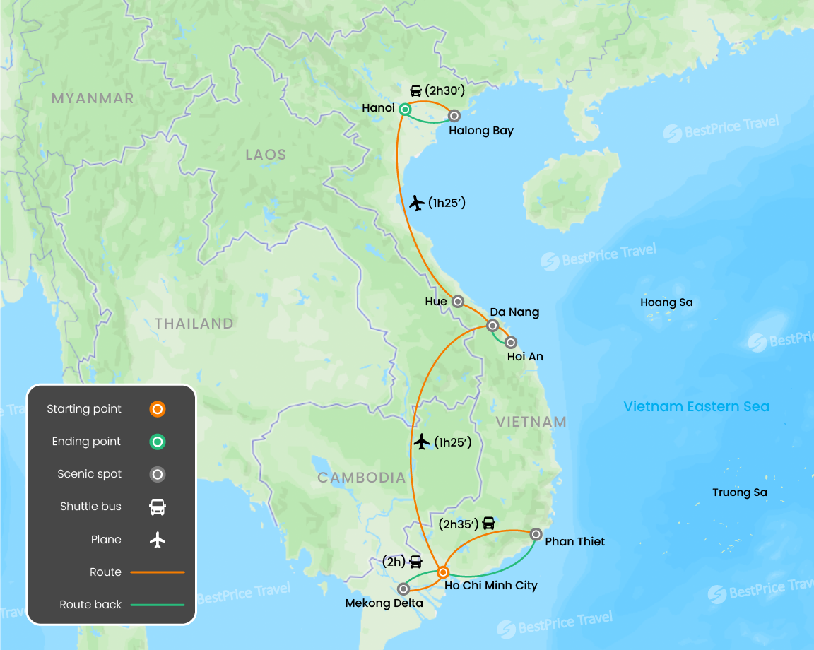 Sweet Love In Vietnam For Couple 15 Days