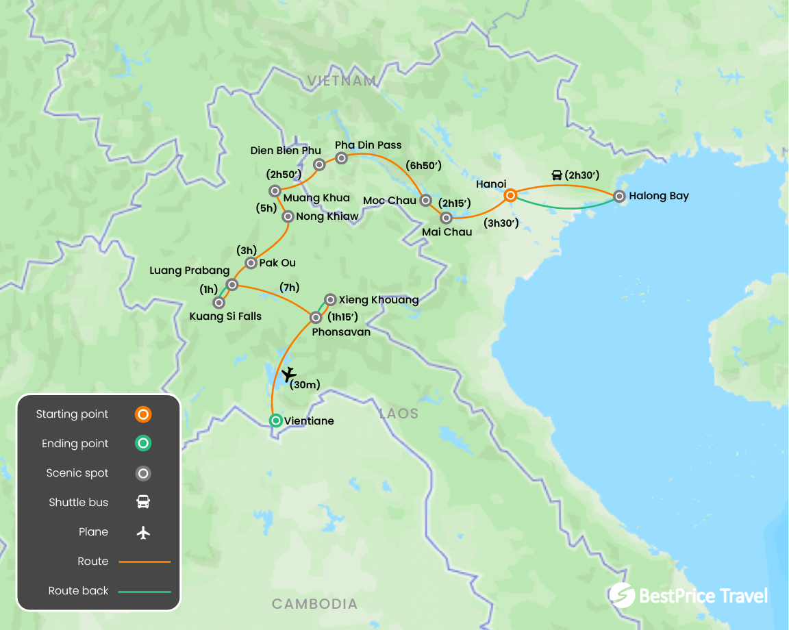 43 North Vietnam & Laos Adventure 14 Days