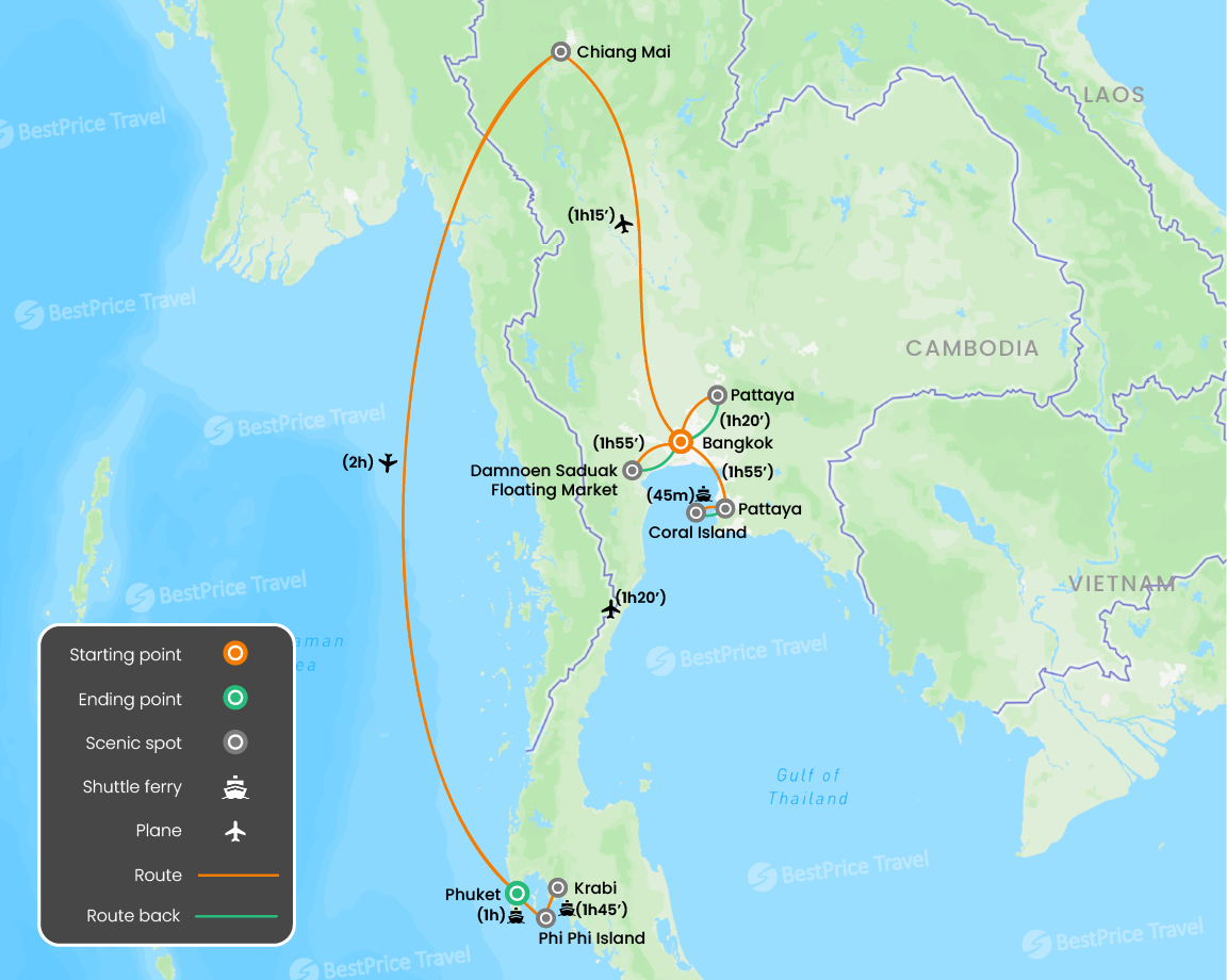 36 Luxury Thailand Romantic Honeymoon 2 Weeks