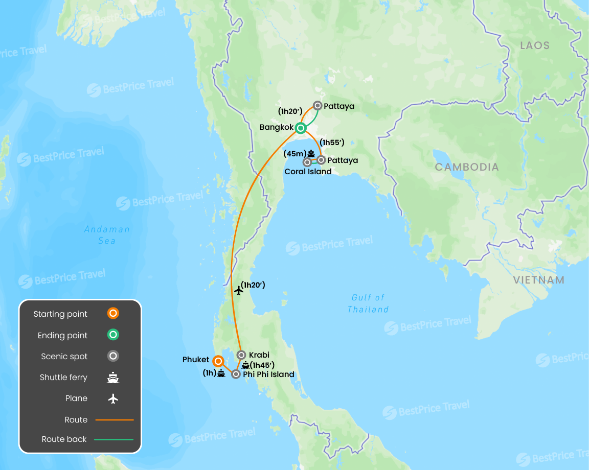 34 Romantic Thailand Package For Couple 10 Days