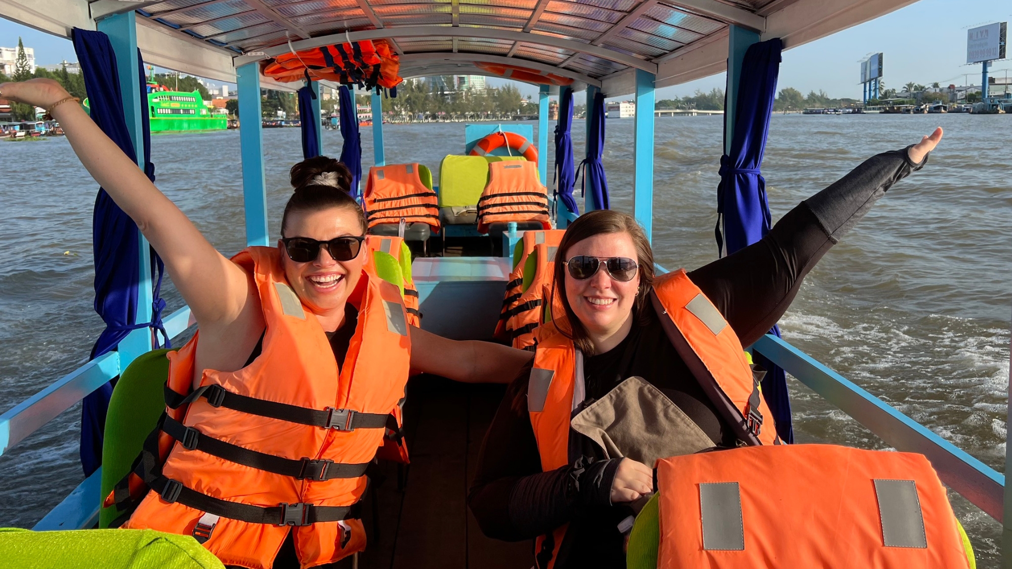 Day 8 Enjoy A 30 Minute Private Boat Ride Along The Mekong
