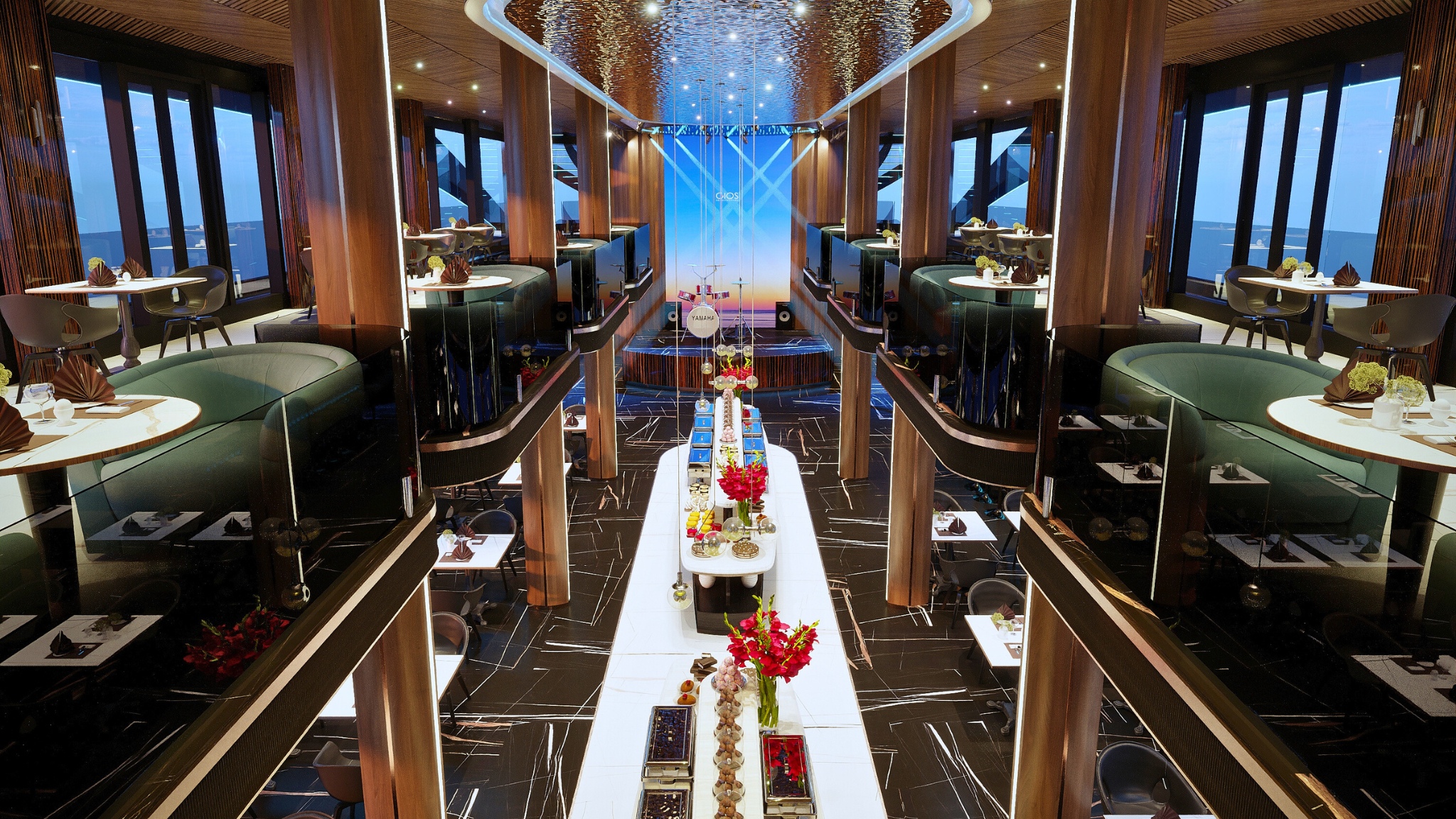 Set Menu Dining Area On 2nd Deck