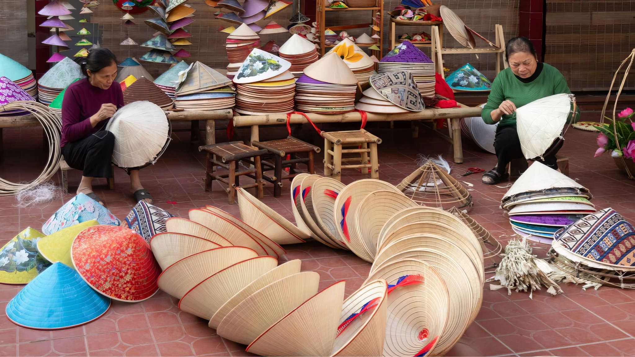 Day 3 Discover Traditional Conical Hat Crafting In Non Chuong Village
