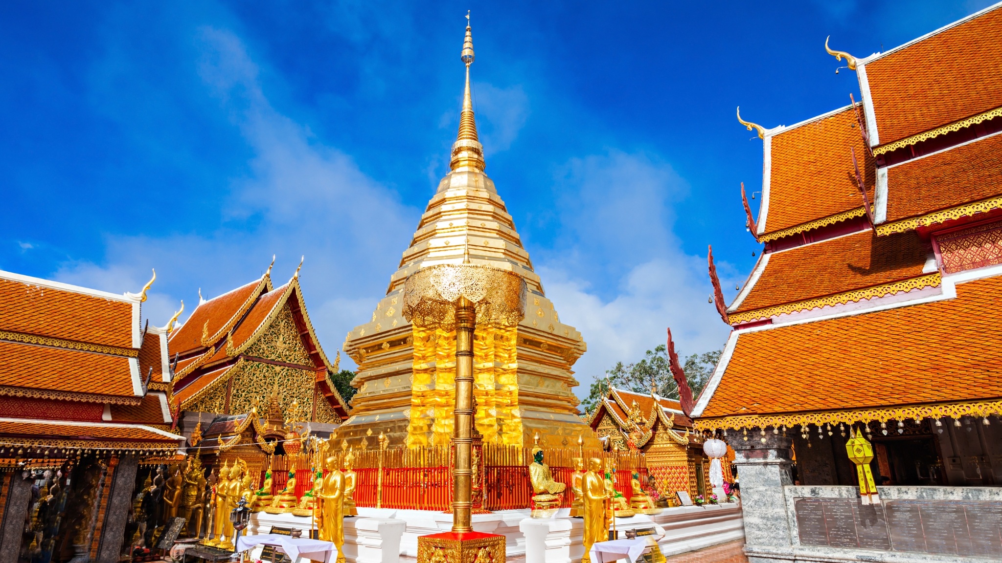 Day 5 Stand In Awe At Wat Phra That Doi Suthep, Perched High On A Forested Mountain Overlooking Chiang Mai