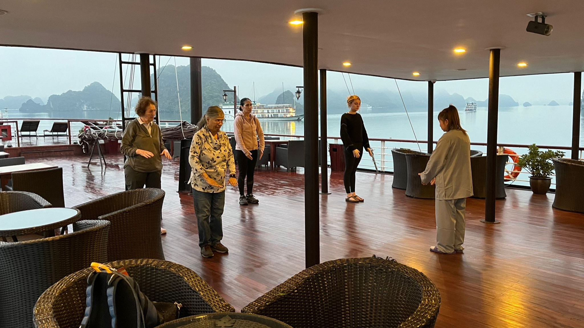 Day 5 Start The Day With A Peaceful Tai Chi Session On The Sundeck