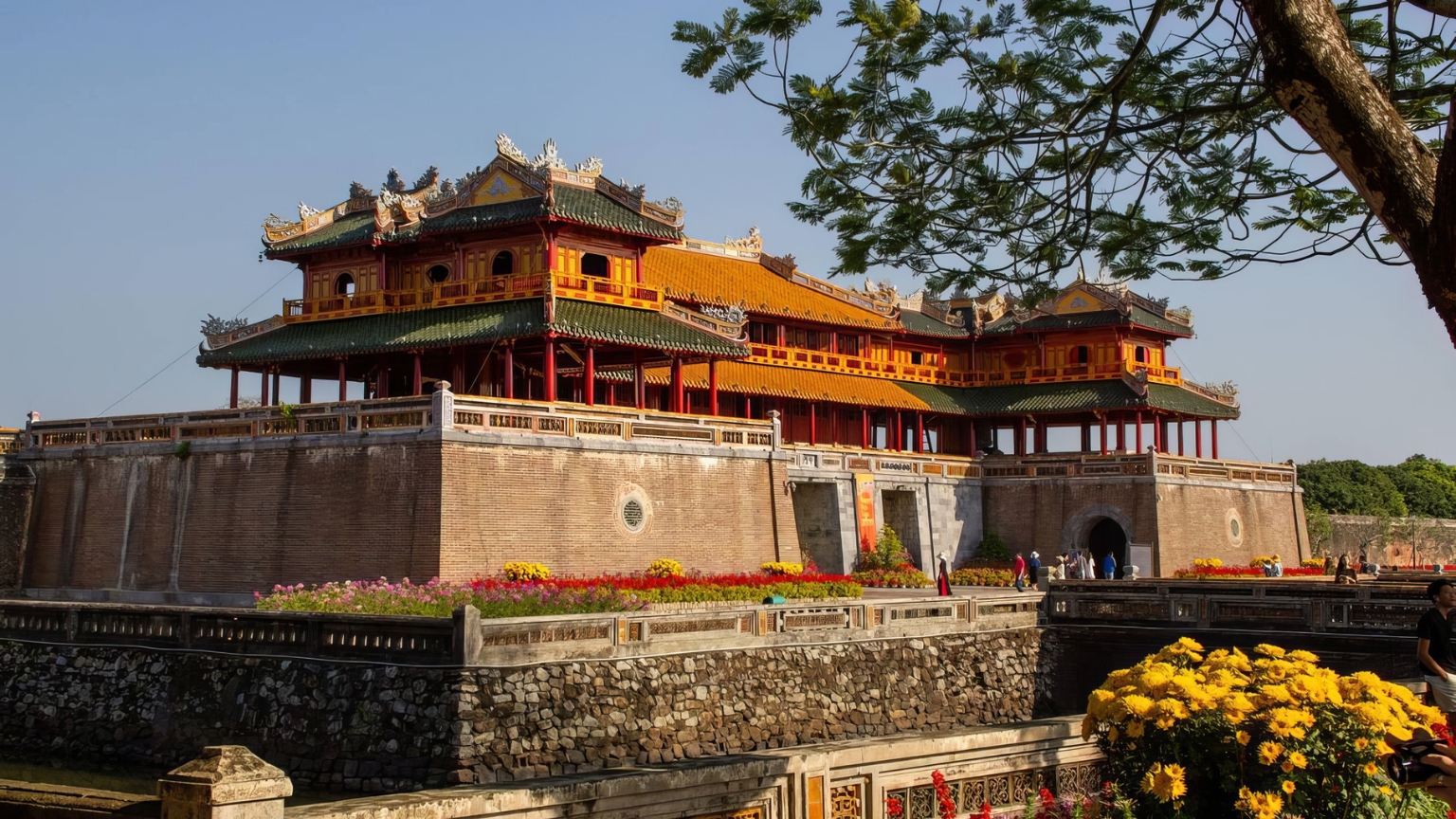 Hue Imperial Citadel, former seat of the Nguyen Dynasty