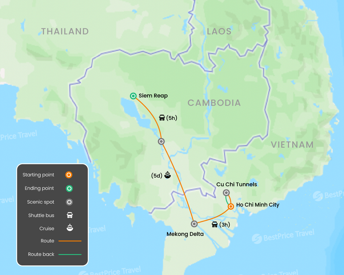 Exclusive Vietnam & Cambodia On Luxury Mekong River Cruise 14 Days