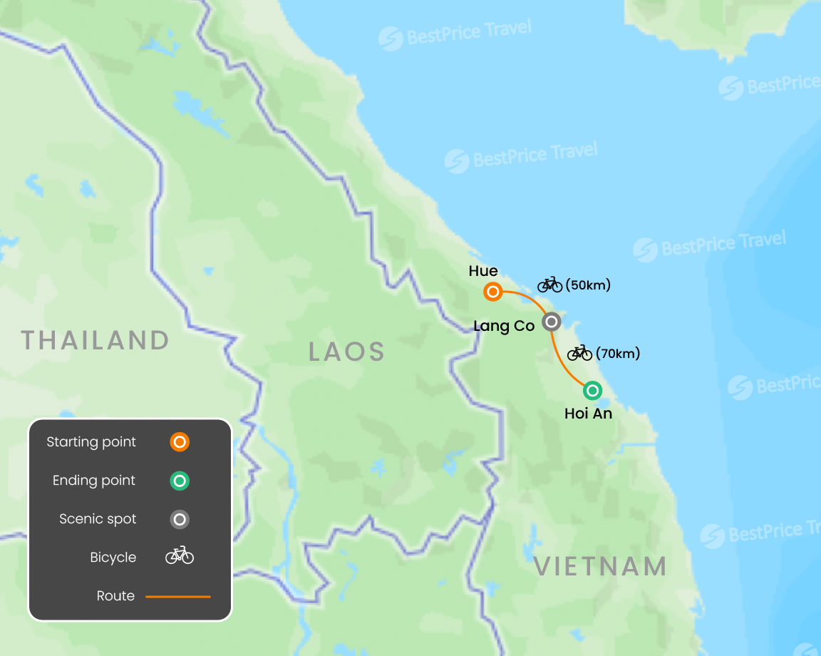 Hue To Hoi An Cycling Journey 4 Days
