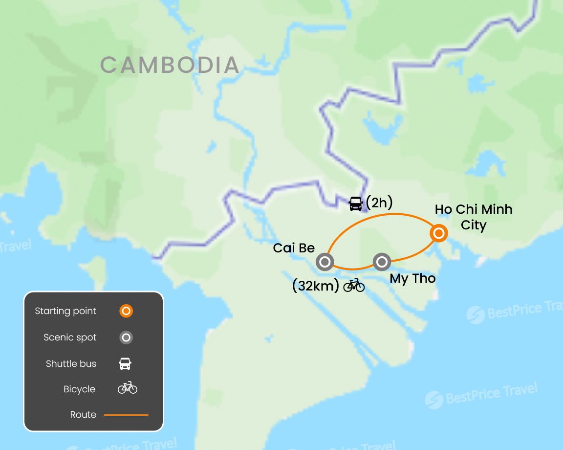 Mekong Delta Culture And Scenery Cycling Tour 2 Days