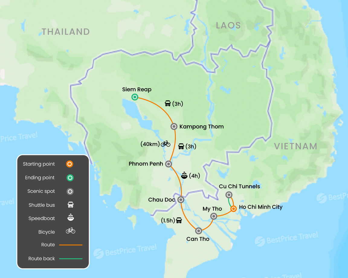 Vietnam And Cambodia Cycling Expedition 13 Days