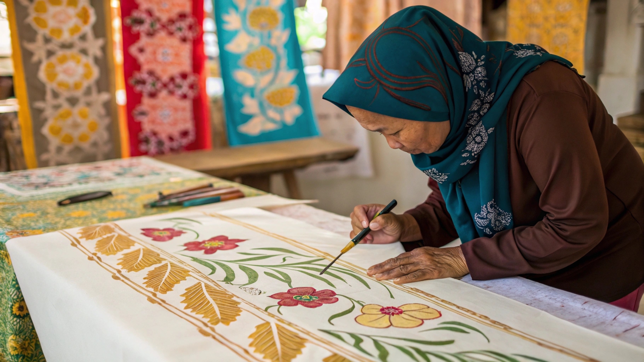 Day 10 Discover The Artistic Traditions Of Batik Painting At Batubulan Village